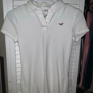 White Hollister Polo Shirt